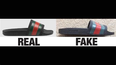 fake gucci sandals men|How to Spot Fake Gucci Shoes: 11 Ways to Tell Real Slides.